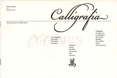 A.A.V.V. - Calligrafia rivista periodica n.° 1