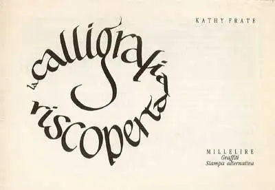 Kathy Frate - La calligrafia riscoperta